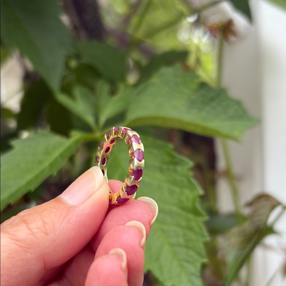 Sundance Ruby and Gold Eternity Band